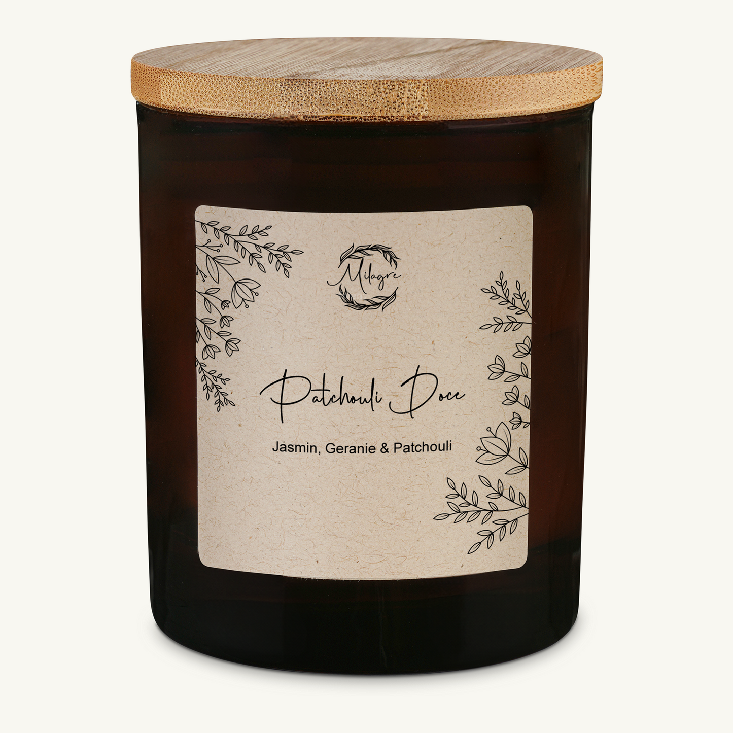 Patchouli Doce Duftkerze Vidro